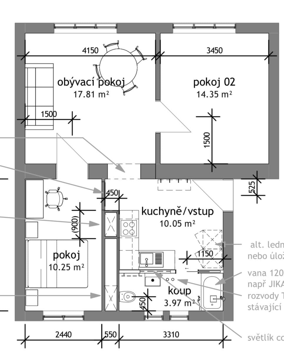 Prodej bytu 3+kk 57 m², Evropská, Praha, Praha Prodej bytu 3+kk 57 m², Evropská, Praha, Praha