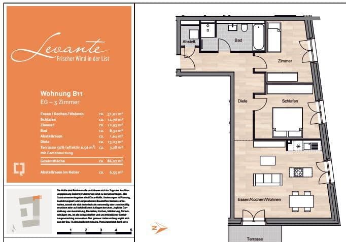 Pronájem bytu 3+1 86 m², Gerrit-Engelke-Straße 27, Hannover, Dolní Sasko Pronájem bytu 3+1 86 m², Gerrit-Engelke-Straße 27, Hannover, Dolní Sasko