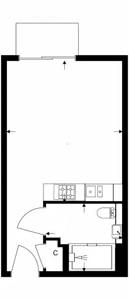 Pronájem bytu 1+1 28 m², Obentrautstraße 28, Berlin, Berlín Pronájem bytu 1+1 28 m², Obentrautstraße 28, Berlin, Berlín