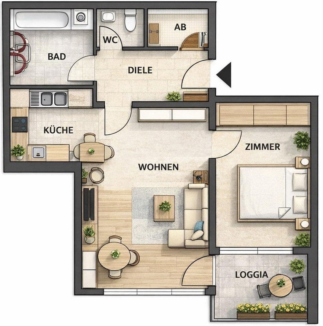 Prodej bytu 2+1 52 m², Fürth, Bavorsko Prodej bytu 2+1 52 m², Fürth, Bavorsko