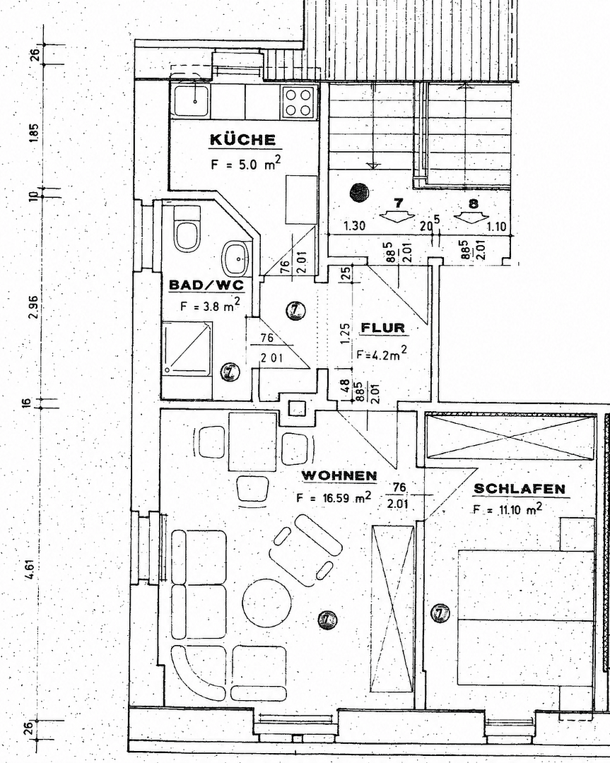 Pronájem bytu 2+1 42 m², Philippstr. 57, Meerane, Sasko Pronájem bytu 2+1 42 m², Philippstr. 57, Meerane, Sasko