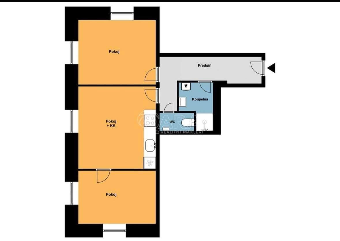 Pronájem bytu 3+kk 54 m², Daleké Dušníky, Středočeský kraj Pronájem bytu 3+kk 54 m², Daleké Dušníky, Středočeský kraj