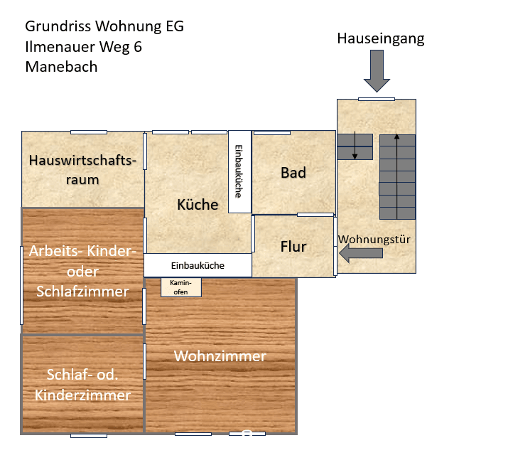 Pronájem bytu 3+kk 86 m², Ilmenauer Weg 6, Ilmenava, Durynsko Pronájem bytu 3+kk 86 m², Ilmenauer Weg 6, Ilmenava, Durynsko