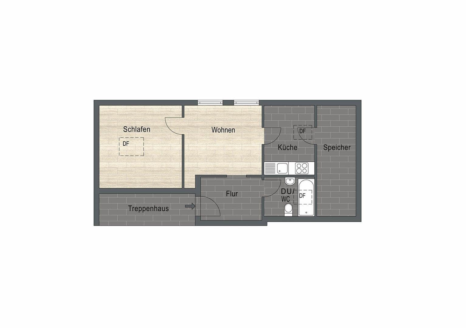 Prodej bytu 2+1 33 m², Forellenweg 12, Grassau, Bavorsko Prodej bytu 2+1 33 m², Forellenweg 12, Grassau, Bavorsko