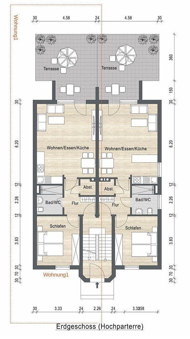 Pronájem bytu 2+1 60 m², Bayreuth, Bavorsko Pronájem bytu 2+1 60 m², Bayreuth, Bavorsko