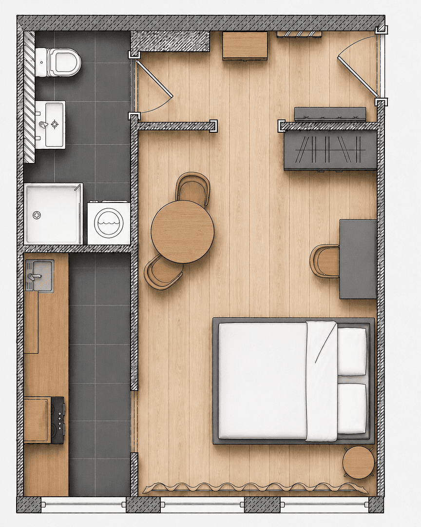 Pronájem bytu 1+1 28 m², Nürnberg, Bavorsko Pronájem bytu 1+1 28 m², Nürnberg, Bavorsko