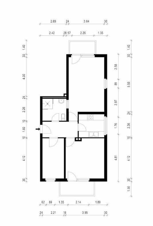 Pronájem bytu 3+1 70 m², Cáchy, Severní Porýní-Vestfálsko Pronájem bytu 3+1 70 m², Cáchy, Severní Porýní-Vestfálsko