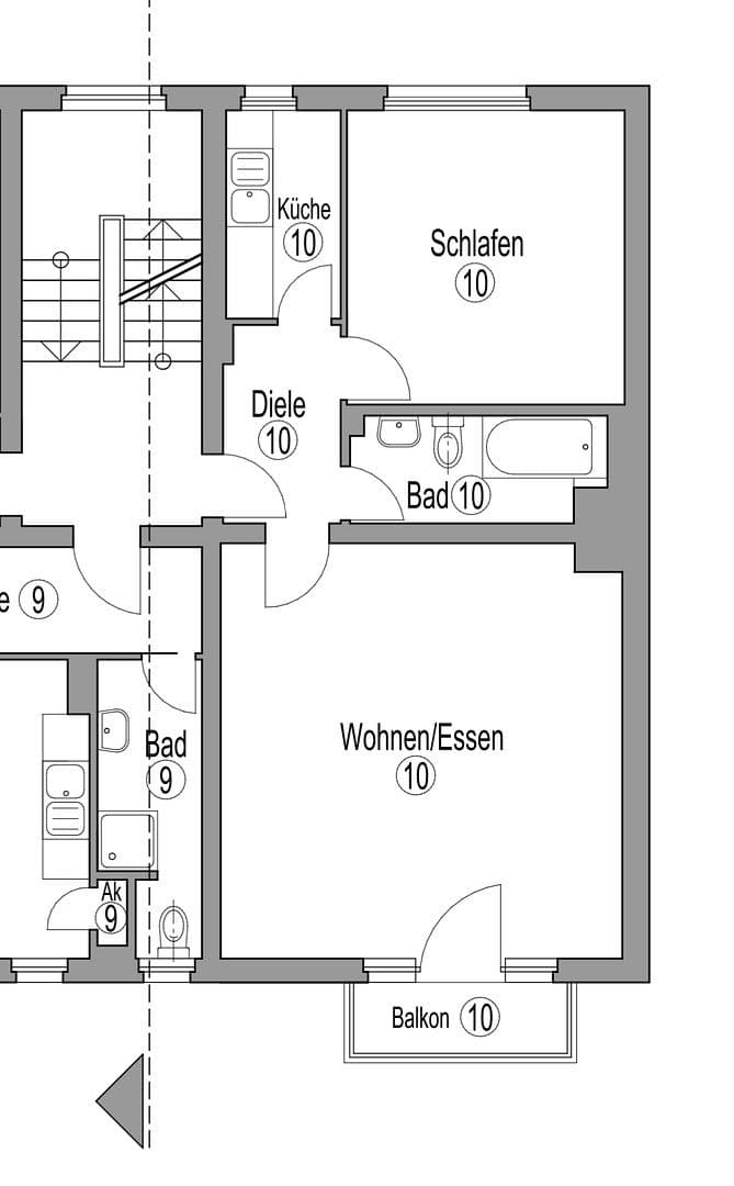 Pronájem bytu 2+1 54 m², In der Elb 1, Düsseldorf, Severní Porýní-Vestfálsko Pronájem bytu 2+1 54 m², In der Elb 1, Düsseldorf, Severní Porýní-Vestfálsko