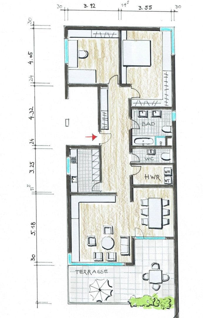 Pronájem bytu 3+kk 115 m², Göppingen, Bádensko-Württembersko Pronájem bytu 3+kk 115 m², Göppingen, Bádensko-Württembersko