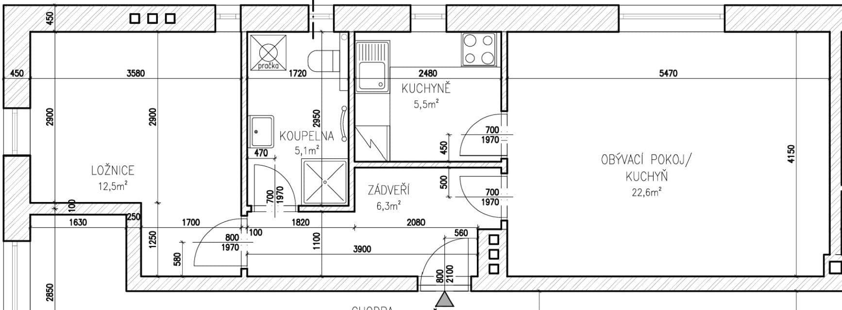 Pronájem bytu 2+1 52 m², Postupice, Středočeský kraj Pronájem bytu 2+1 52 m², Postupice, Středočeský kraj