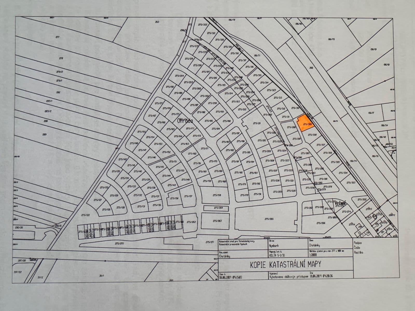 Prodej pozemku 817 m², Choťánky, Středočeský kraj Prodej pozemku 817 m², Choťánky, Středočeský kraj