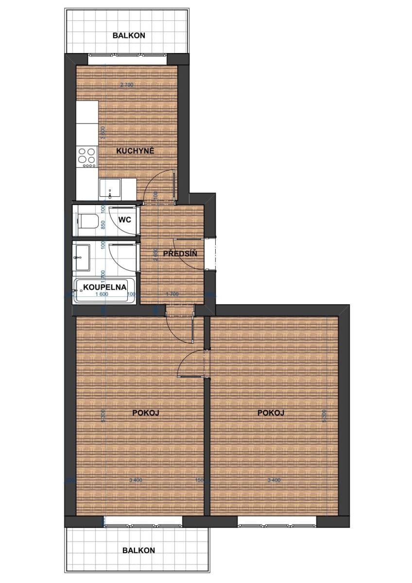 Prodej bytu 2+1 62 m², třída Osvobození, Příbram, Středočeský kraj Prodej bytu 2+1 62 m², třída Osvobození, Příbram, Středočeský kraj