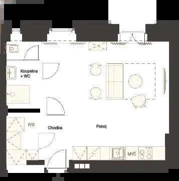 Pronájem bytu 1+kk 36 m², Veletržní, Praha, Praha Pronájem bytu 1+kk 36 m², Veletržní, Praha, Praha