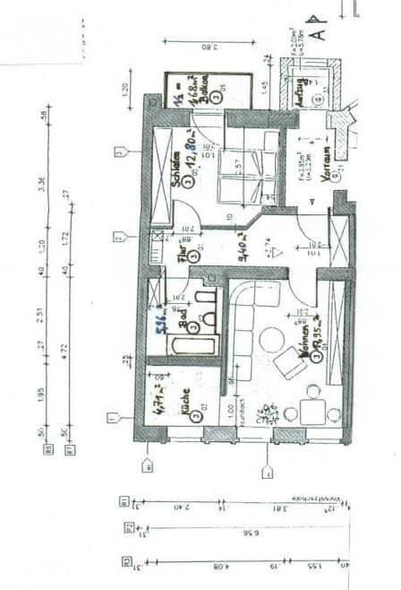 Prodej bytu 2+1 53 m², Chemnitz, Sasko Prodej bytu 2+1 53 m², Chemnitz, Sasko