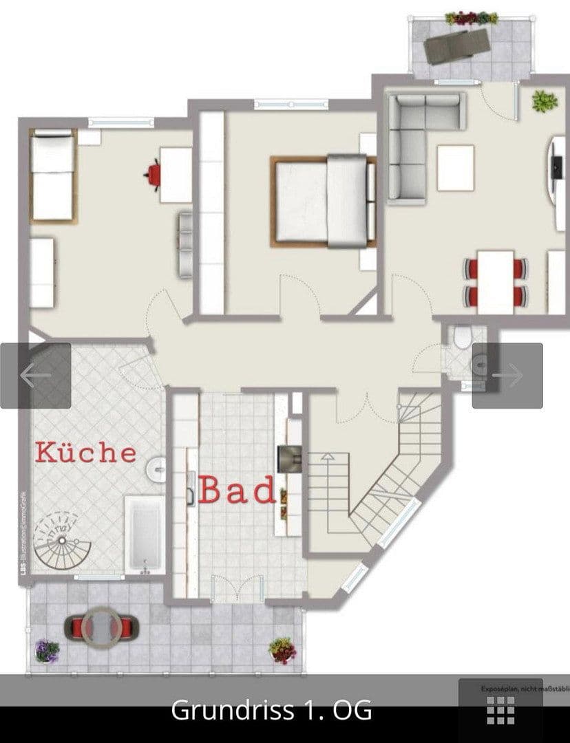 Pronájem bytu 3+1 95 m², Hanau, Hessen Pronájem bytu 3+1 95 m², Hanau, Hessen