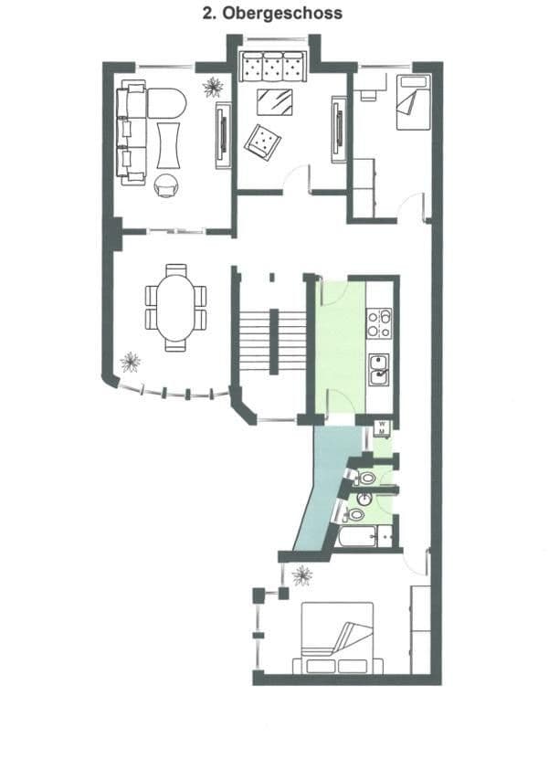 Pronájem bytu 5+1 180 m², Saarbrücken, Země Sársko Pronájem bytu 5+1 180 m², Saarbrücken, Země Sársko