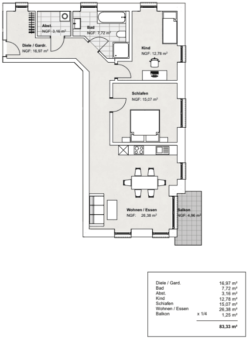 Pronájem bytu 3+1 84 m², Am Brüggeberge 14, Wolfenbüttel, Dolní Sasko Pronájem bytu 3+1 84 m², Am Brüggeberge 14, Wolfenbüttel, Dolní Sasko