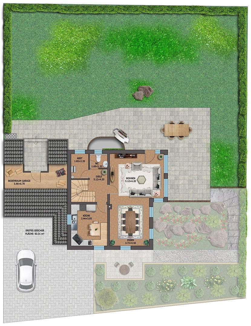 Prodej domu 185 m², pozemek 660 m², In der Beund 9, Kirchheim, Bavorsko Prodej domu 185 m², pozemek 660 m², In der Beund 9, Kirchheim, Bavorsko
