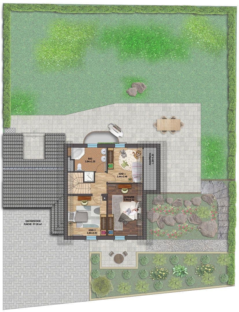 Prodej domu 185 m², pozemek 660 m², In der Beund 9, Kirchheim, Bavorsko Prodej domu 185 m², pozemek 660 m², In der Beund 9, Kirchheim, Bavorsko