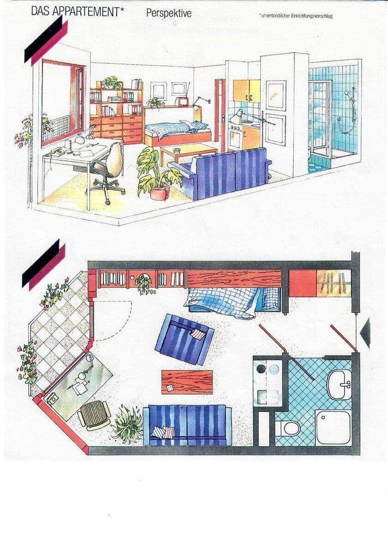 Prodej bytu 1+1 24 m², Würzburg, Bavorsko Prodej bytu 1+1 24 m², Würzburg, Bavorsko