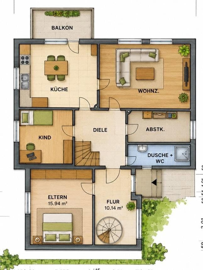 Prodej domu 142 m², pozemek 1.284 m², Rehwinkel, Fuldatal, Hessen Prodej domu 142 m², pozemek 1.284 m², Rehwinkel, Fuldatal, Hessen