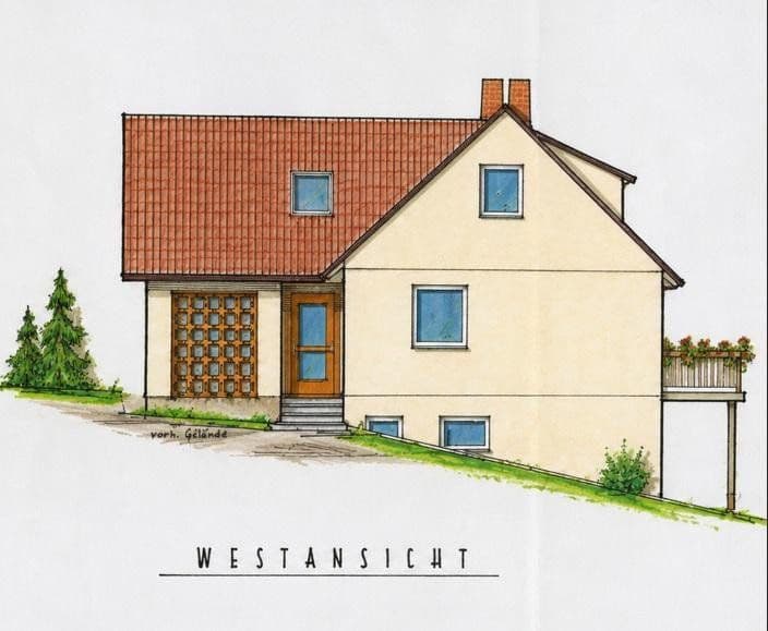 Prodej domu 142 m², pozemek 1.284 m², Rehwinkel, Fuldatal, Hessen Prodej domu 142 m², pozemek 1.284 m², Rehwinkel, Fuldatal, Hessen