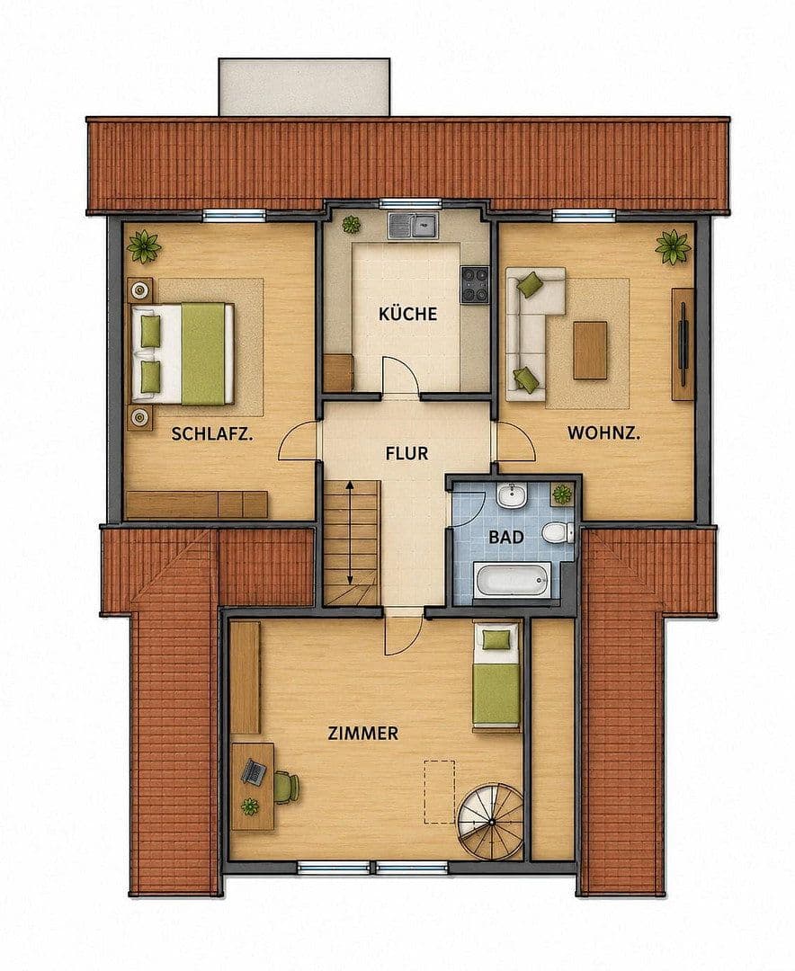 Prodej domu 142 m², pozemek 1.284 m², Rehwinkel, Fuldatal, Hessen Prodej domu 142 m², pozemek 1.284 m², Rehwinkel, Fuldatal, Hessen