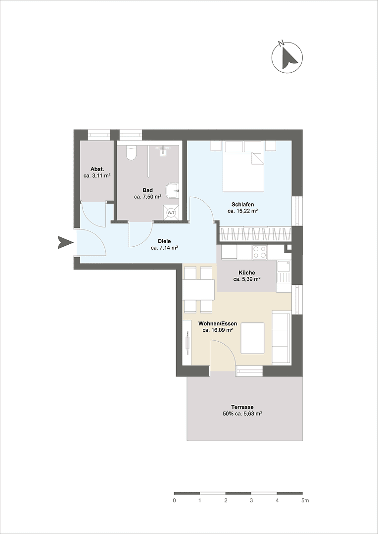 Prodej bytu 2+1 60 m², Fellheimer Straße 2, Boos, Bavorsko Prodej bytu 2+1 60 m², Fellheimer Straße 2, Boos, Bavorsko
