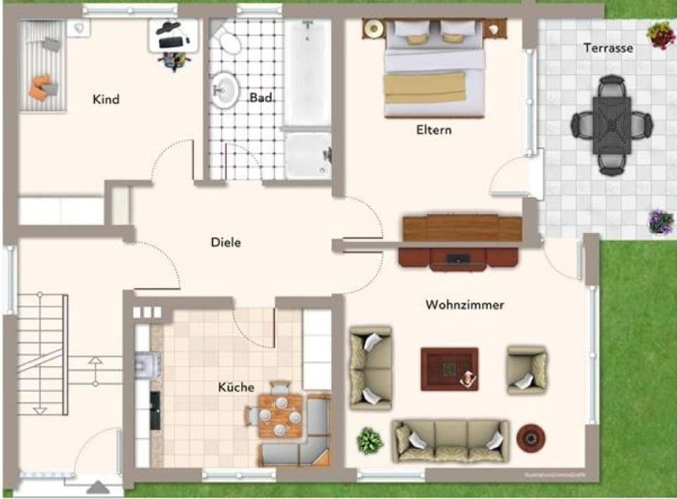 Pronájem bytu 3+1 98 m², Sohren, Porýní-Falc Pronájem bytu 3+1 98 m², Sohren, Porýní-Falc
