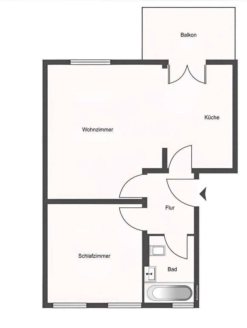 Pronájem bytu 2+1 48 m², Hauffweg 3, Leipzig, Sasko Pronájem bytu 2+1 48 m², Hauffweg 3, Leipzig, Sasko
