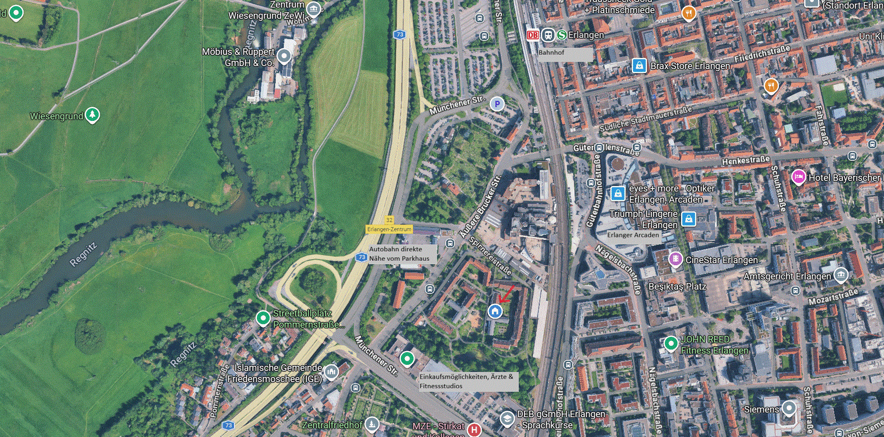 Prodej bytu 3+1 74 m², Am Färberhof, 3, Erlangen, Bavorsko Prodej bytu 3+1 74 m², Am Färberhof, 3, Erlangen, Bavorsko