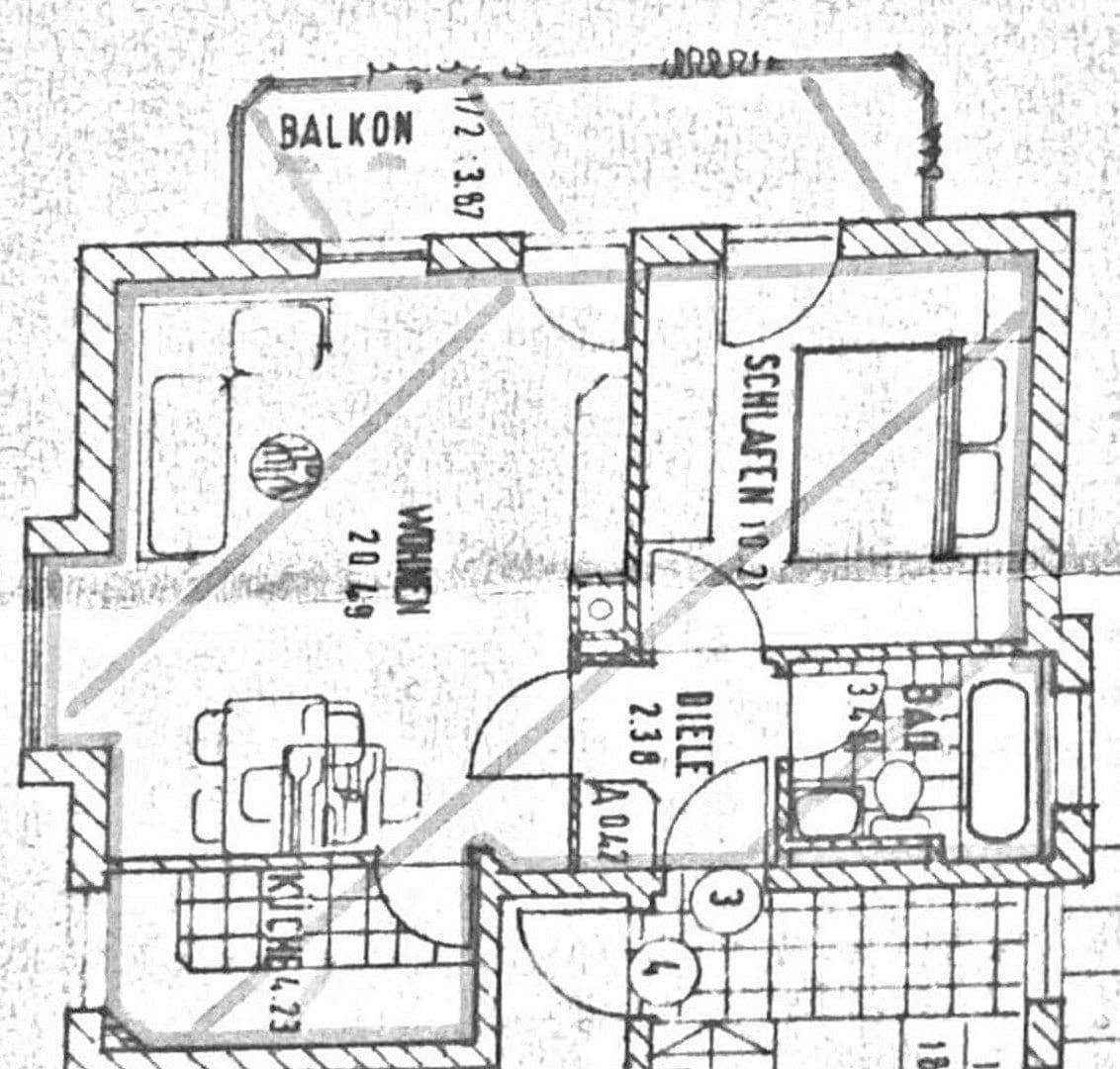 Pronájem bytu 2+1 45 m², Rofanstraße 00, München, Bavorsko Pronájem bytu 2+1 45 m², Rofanstraße 00, München, Bavorsko