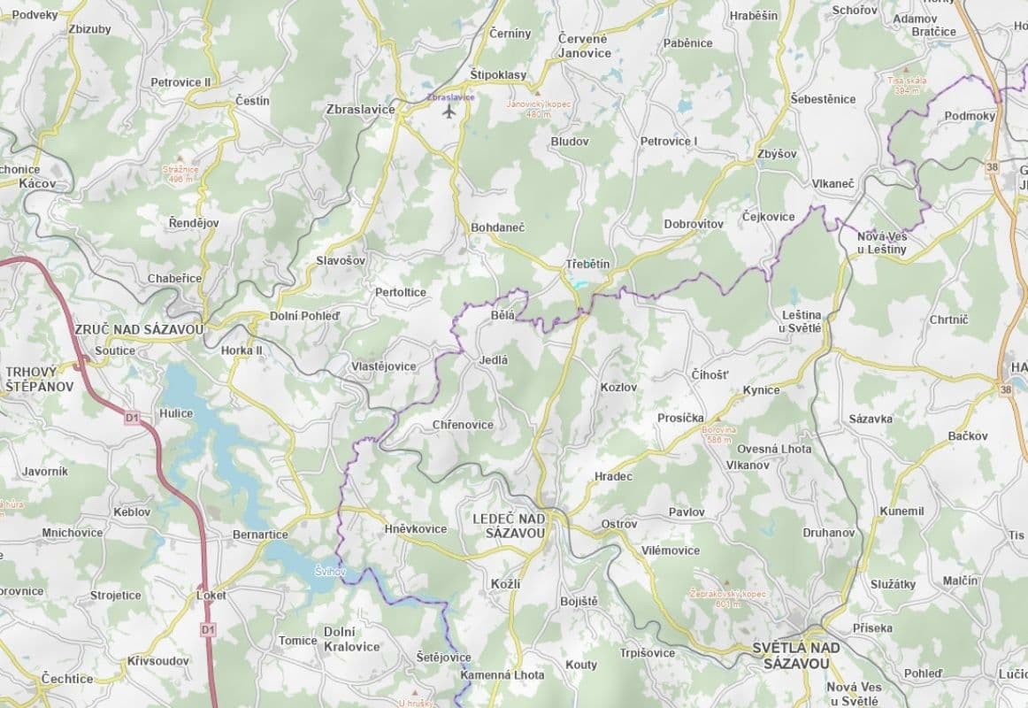 Prodej pozemku 879 m², Třebětín, Středočeský kraj Prodej pozemku 879 m², Třebětín, Středočeský kraj