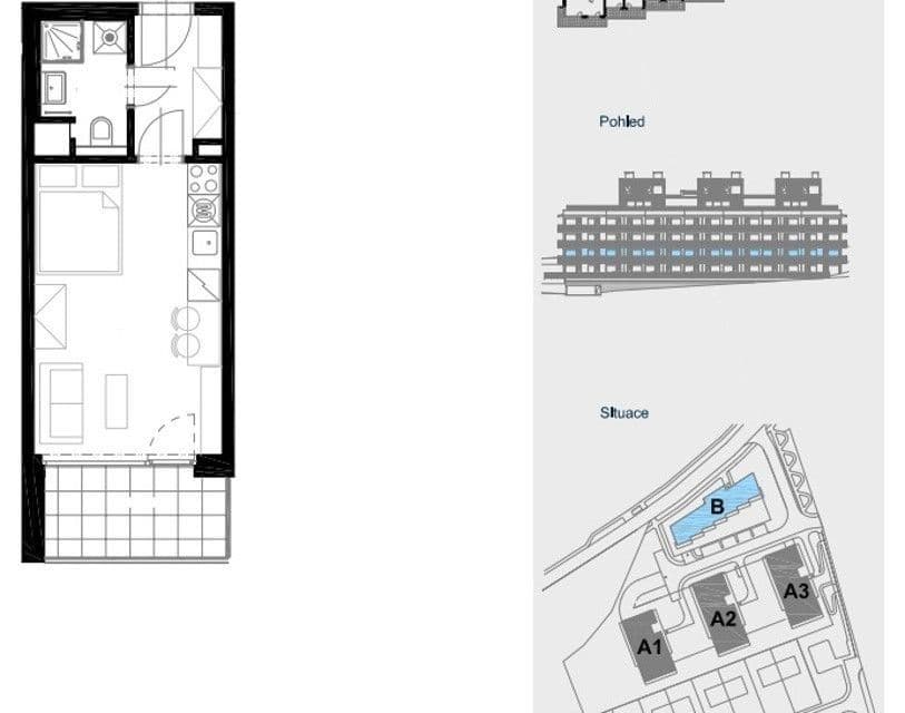 Pronájem bytu 1+kk 31 m², Haenkeho, Praha, Praha Pronájem bytu 1+kk 31 m², Haenkeho, Praha, Praha