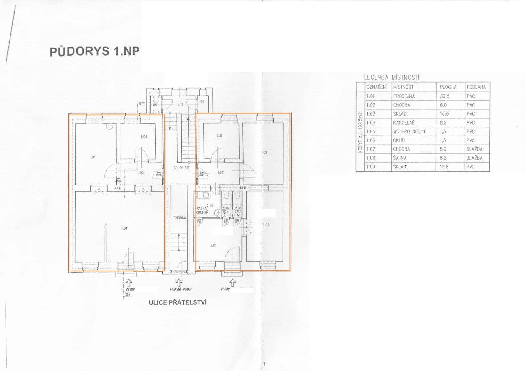 Pronájem nebytového prostoru 136 m², Přátelství, Praha, Praha Pronájem nebytového prostoru 136 m², Přátelství, Praha, Praha