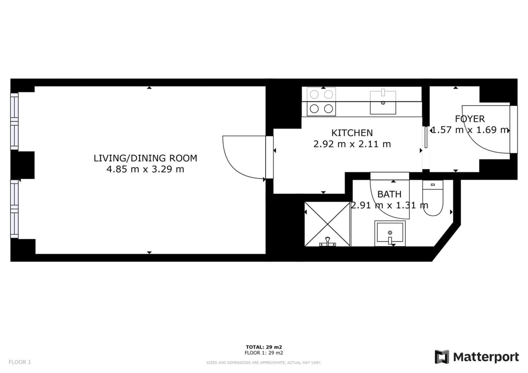 Pronájem bytu 1+kk 29 m², Seifertova, Praha, Praha Pronájem bytu 1+kk 29 m², Seifertova, Praha, Praha