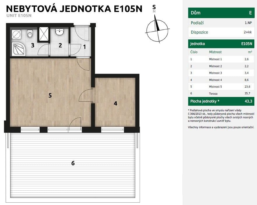 Pronájem bytu 2+kk 44 m², Arnošta Staňka, Praha, Praha Pronájem bytu 2+kk 44 m², Arnošta Staňka, Praha, Praha