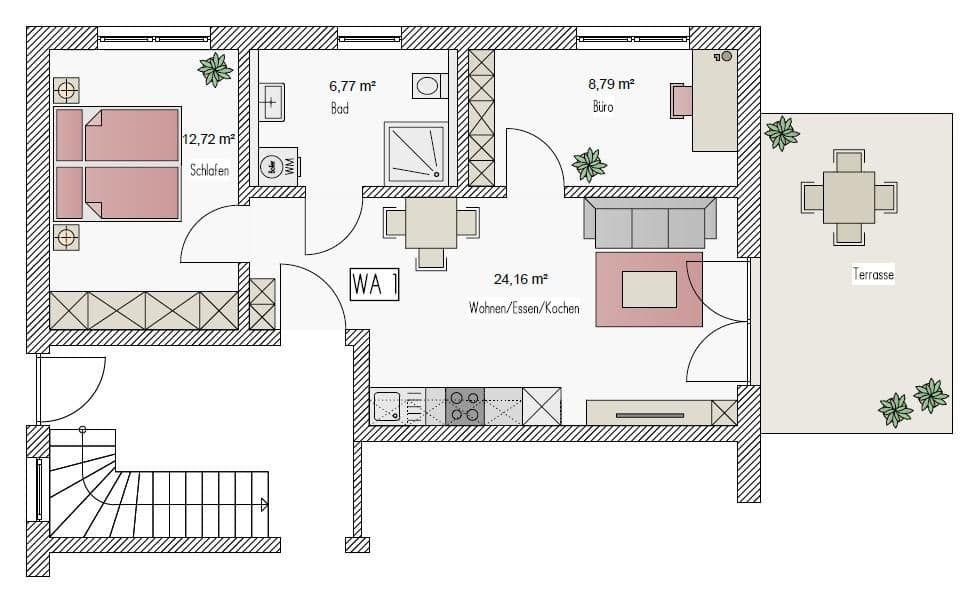 Pronájem bytu 3+1 61 m², An der Schwefelquelle 2, Schwandorf, Bavorsko Pronájem bytu 3+1 61 m², An der Schwefelquelle 2, Schwandorf, Bavorsko