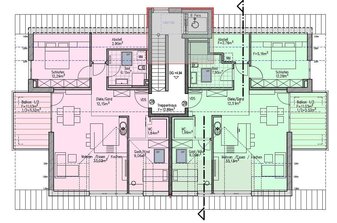 Prodej bytu 2+1 64 m², Axdorfer Feld 15, Traunstein, Bavorsko Prodej bytu 2+1 64 m², Axdorfer Feld 15, Traunstein, Bavorsko