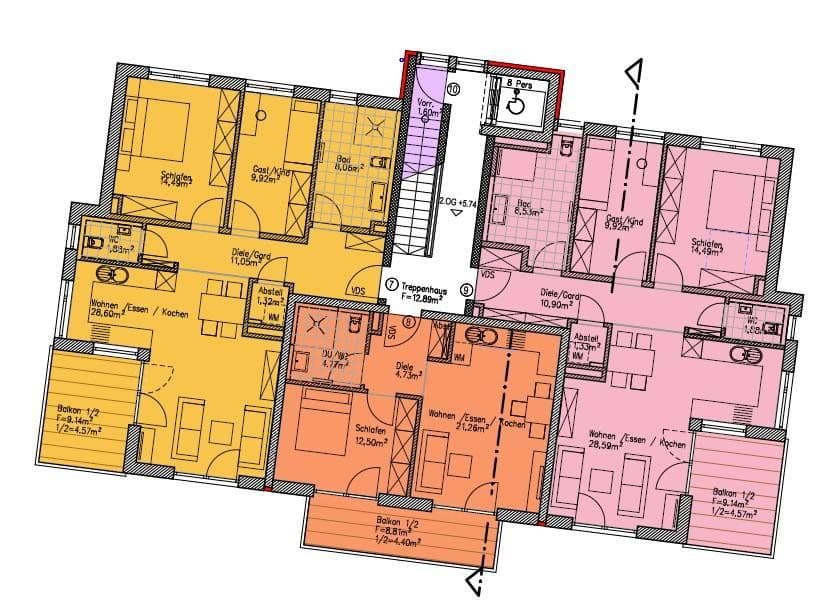 Prodej bytu 2+1 64 m², Axdorfer Feld 15, Traunstein, Bavorsko Prodej bytu 2+1 64 m², Axdorfer Feld 15, Traunstein, Bavorsko