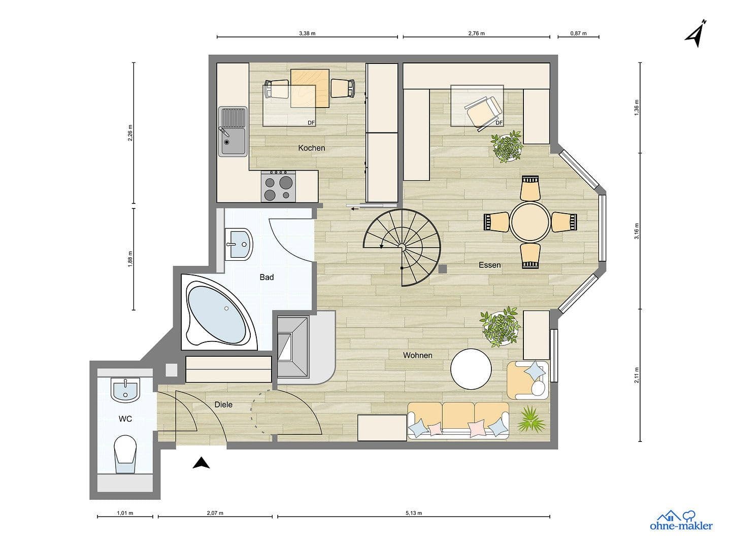 Prodej bytu 2+kk 64 m², Freiberg am Neckar, Bádensko-Württembersko Prodej bytu 2+kk 64 m², Freiberg am Neckar, Bádensko-Württembersko