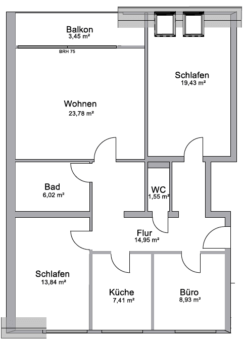 Prodej bytu 4+1 99 m², Scharnhorststraße 15a, Bremen, Bremen Prodej bytu 4+1 99 m², Scharnhorststraße 15a, Bremen, Bremen