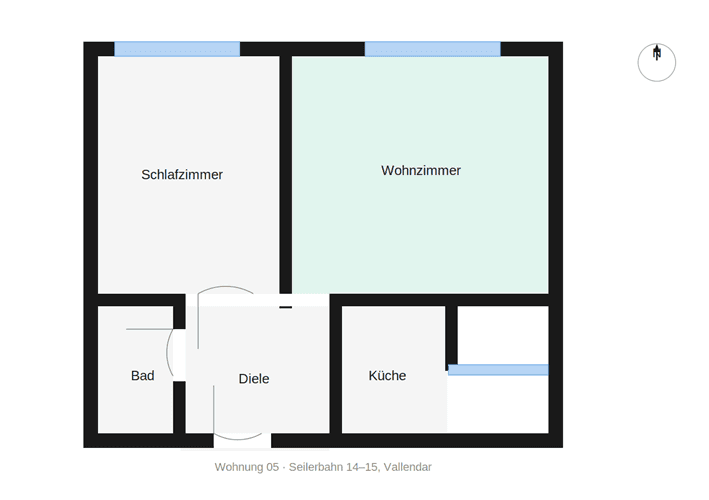 Pronájem bytu 2+1 34 m², Seilerbahn 14-15, Vallendar, Porýní-Falc Pronájem bytu 2+1 34 m², Seilerbahn 14-15, Vallendar, Porýní-Falc