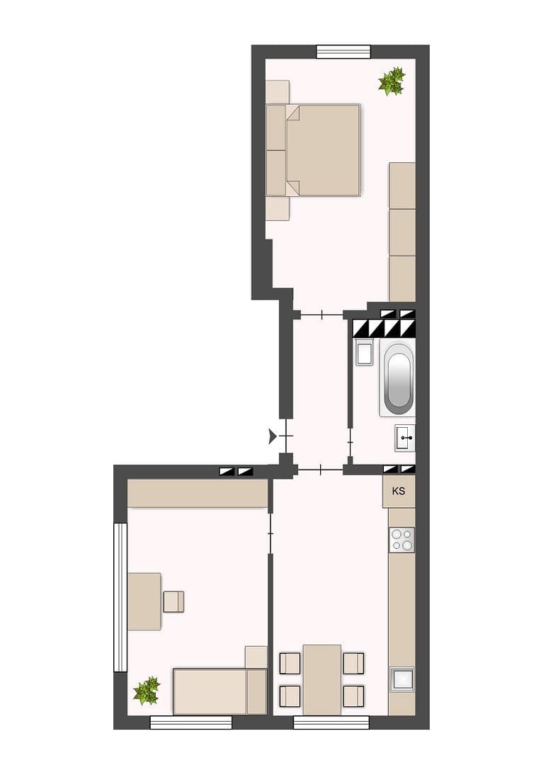 Pronájem bytu 2+1 65 m², Siemensstraße 52, Düsseldorf, Severní Porýní-Vestfálsko Pronájem bytu 2+1 65 m², Siemensstraße 52, Düsseldorf, Severní Porýní-Vestfálsko