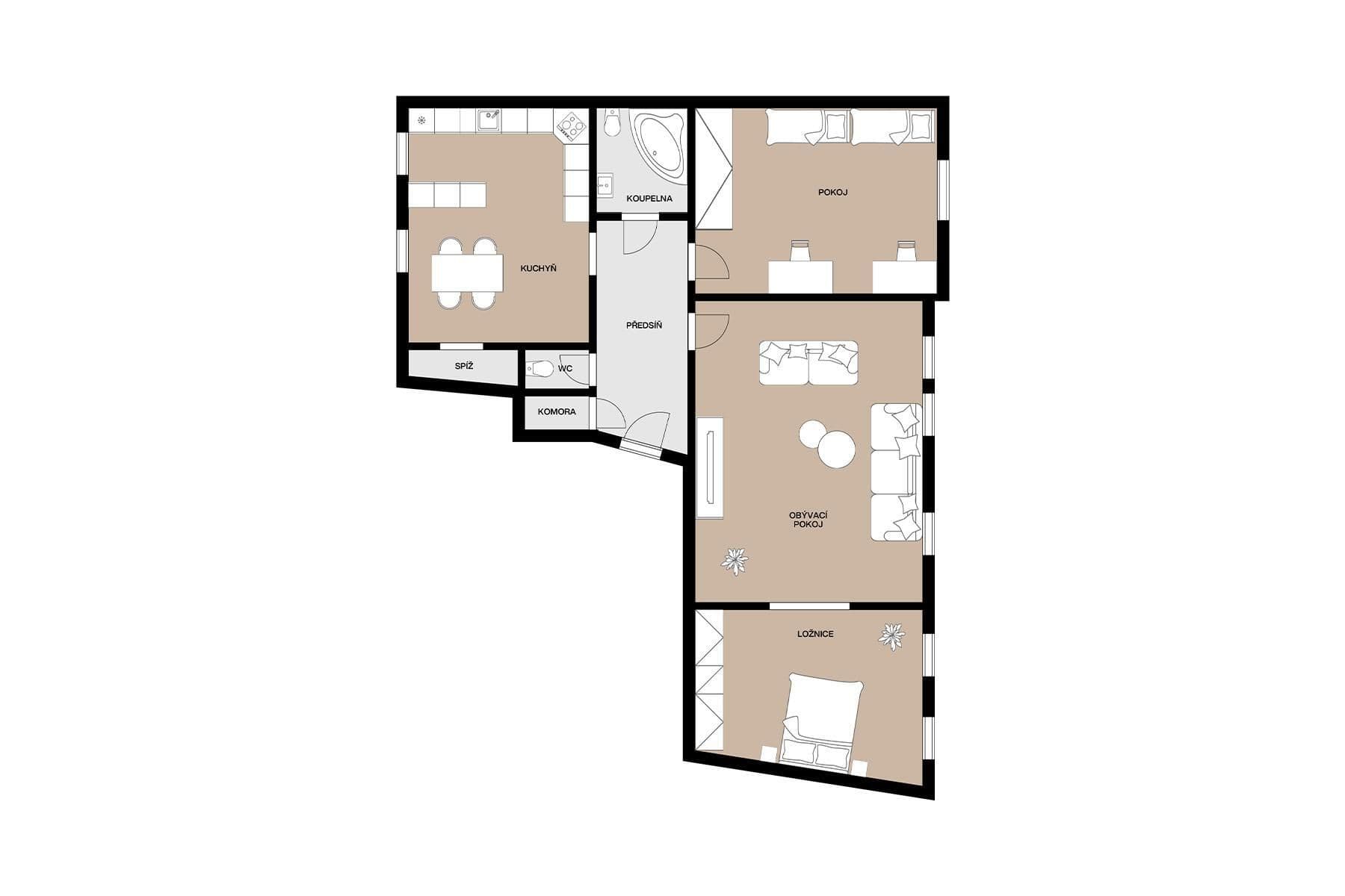Prodej bytu 3+1 136 m², Františka Křížka, Praha, Praha Prodej bytu 3+1 136 m², Františka Křížka, Praha, Praha