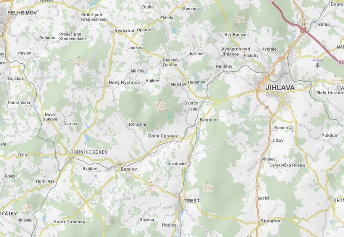 Prodej pozemku 23.080 m², Cejle, Kraj Vysočina Prodej pozemku 23.080 m², Cejle, Kraj Vysočina