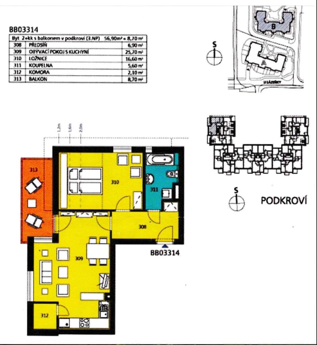 Prodej bytu 2+kk 56 m², U Lipové aleje, Praha, Praha Prodej bytu 2+kk 56 m², U Lipové aleje, Praha, Praha
