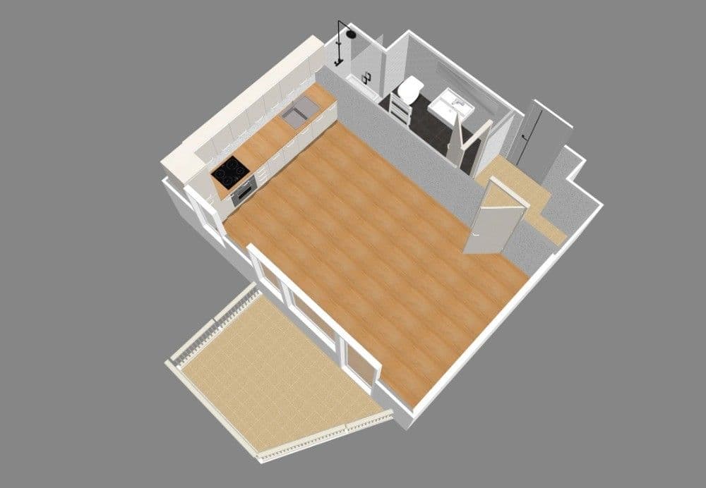Pronájem bytu 1+kk 30 m², Kbelská, Praha, Praha Pronájem bytu 1+kk 30 m², Kbelská, Praha, Praha
