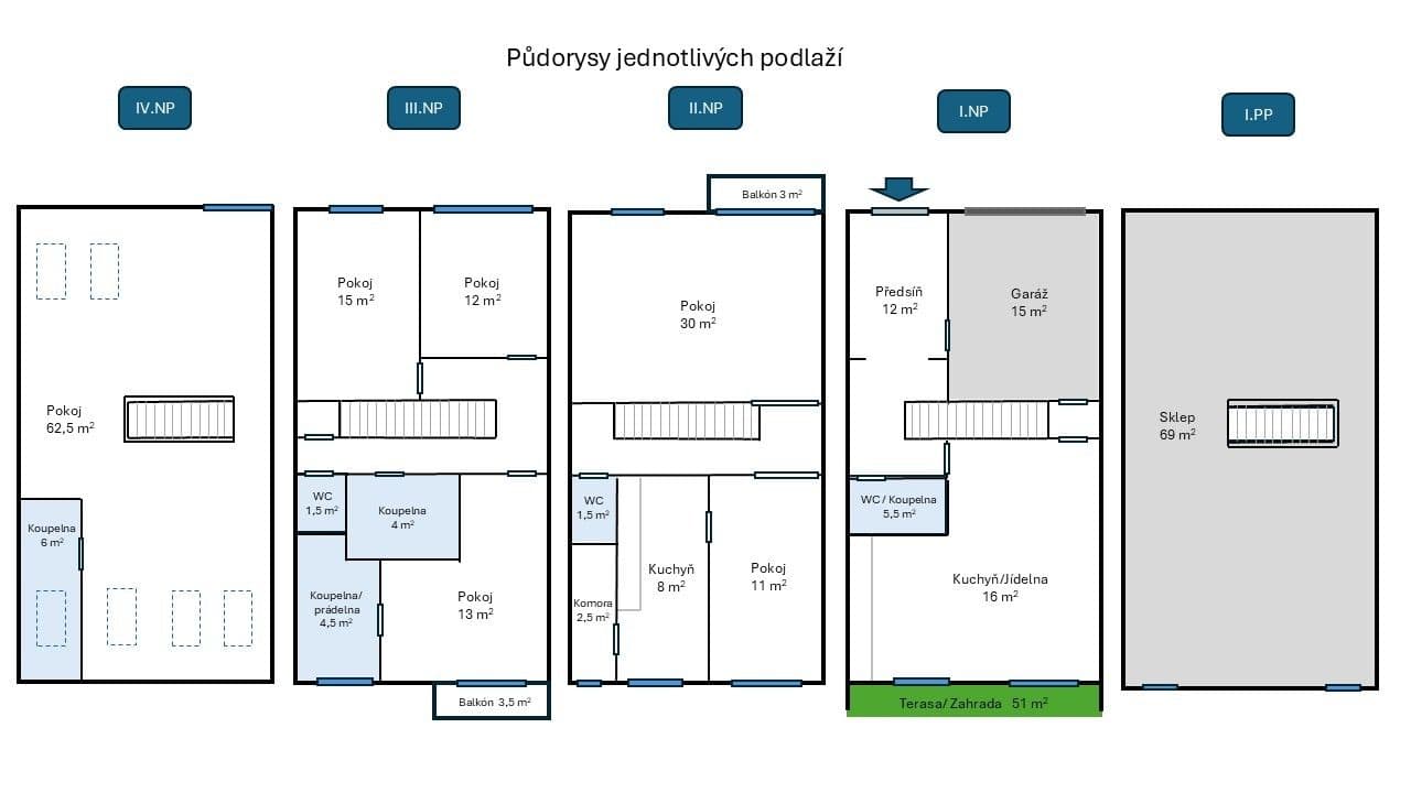 Prodej domu 260 m², pozemek 160 m², Hajní, Praha, Praha Prodej domu 260 m², pozemek 160 m², Hajní, Praha, Praha