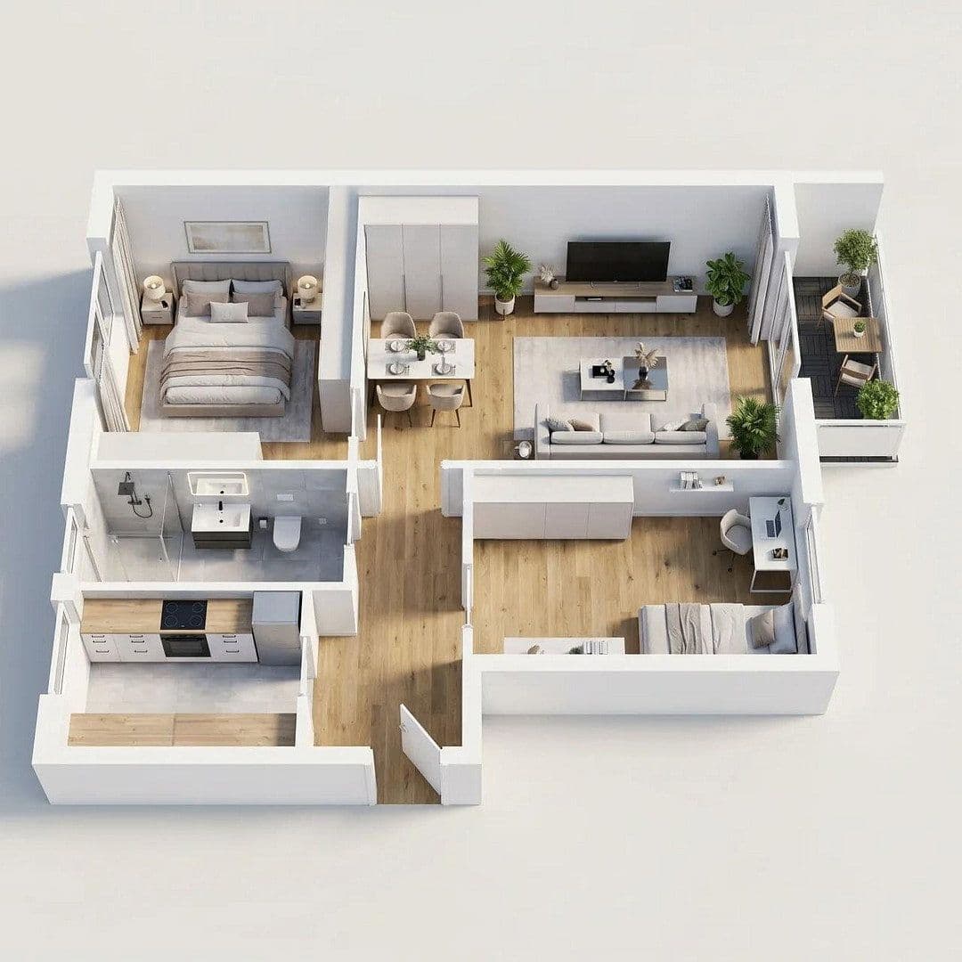 Prodej bytu 3+1 60 m², Pulvermühlenweg 31, Zwenkau, Sasko Prodej bytu 3+1 60 m², Pulvermühlenweg 31, Zwenkau, Sasko